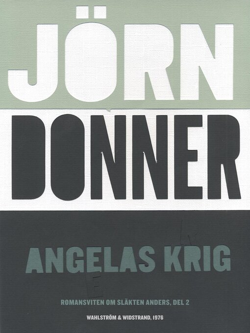 Titeldetaljer för Angelas krig av Jörn Donner - Tillgänglig